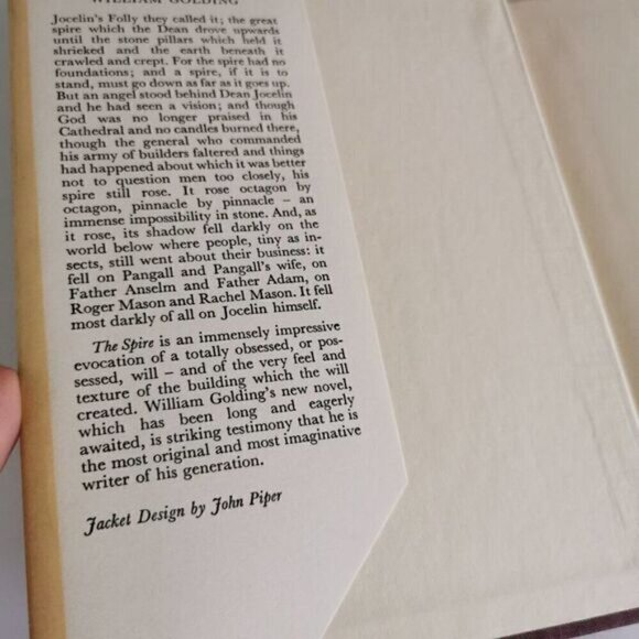 1964 The Spire by William Golding, British Novel Historical Fiction Vintage - Picture 4 of 8